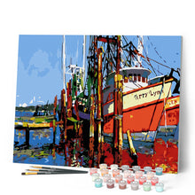 Charger l'image dans la galerie, peinture par numéros | Navire à Quai | bateaux, intermédiaire | FiguredArt
