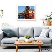 Charger l'image dans la galerie, peinture par numéros | Navire à Quai | bateaux, intermédiaire | FiguredArt