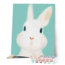 Charger l'image dans la galerie, peinture par numéros | Lapin blanc | animaux, facile, france, lapins | FiguredArt