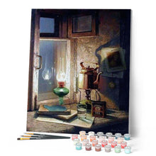 Charger l'image dans la galerie, peinture par numéros | lampe à Pétrole | complexe, vintage | FiguredArt