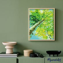 Charger l'image dans la galerie, peinture par numéros | Peuplier au Printemps | arbres, facile | FiguredArt