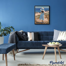 Charger l'image dans la galerie, peinture par numéros | Fillette avec son sac à la Plage | facile, paysages | FiguredArt
