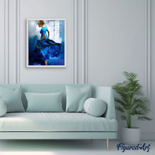Charger l'image dans la galerie, peinture par numéros | Danseuse couleur Bleu | complexe, danse | FiguredArt