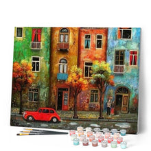 Charger l'image dans la galerie, peinture par numéros | Rue sous la Pluie | complexe, ville | FiguredArt