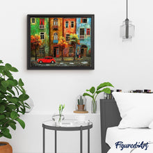 Charger l'image dans la galerie, peinture par numéros | Rue sous la Pluie | complexe, ville | FiguredArt