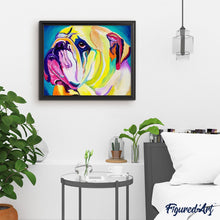 Charger l'image dans la galerie, peinture par numéros | Bulldog flashy | animaux, chiens, complexe | FiguredArt