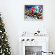 Charger l'image dans la galerie, peinture par numéros | Le Train du Père Noël | complexe, Noël | FiguredArt