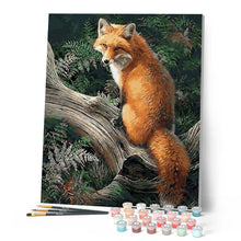 Charger l'image dans la galerie, peinture par numéros | Renard dans les Fougères | animaux, complexe, france, renards | FiguredArt