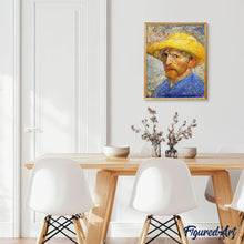 Charger l'image dans la galerie, peinture par numéros | Van Gogh auto portrait avec Chapeau de Paille | complexe, reproduction, van gogh | FiguredArt