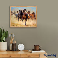 Charger l'image dans la galerie, peinture par numéros | Horde de Chevaux | animaux, chevaux, complexe | FiguredArt