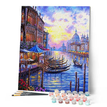 Charger l'image dans la galerie, peinture par numéros | Le Grand Canal de Venise | complexe, france, paysages, ville | FiguredArt