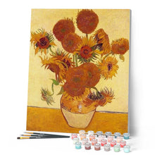 Charger l'image dans la galerie, peinture par numéros | Tournesols de Van Gogh | complexe, fleurs, reproduction, van gogh | FiguredArt