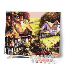Charger l'image dans la galerie, peinture par numéros | Village de Campagne | intermédiaire, paysages | FiguredArt