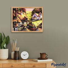Charger l'image dans la galerie, peinture par numéros | Village de Campagne | intermédiaire, paysages | FiguredArt