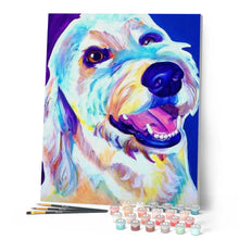 Charger l'image dans la galerie, peinture par numéros | Chien lumineux | animaux, chiens, complexe | FiguredArt