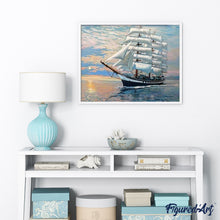 Charger l'image dans la galerie, peinture par numéros | Voilier Paysage d’Océan | bateaux, complexe | FiguredArt