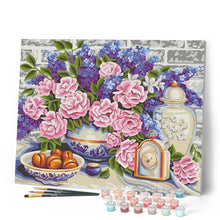 Charger l'image dans la galerie, peinture par numéros | Jolie Vase dans la Cuisine | fleurs, intermédiaire | FiguredArt