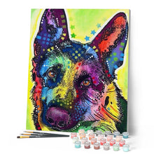 Charger l'image dans la galerie, peinture par numéros | Chien étoilé 2 | animaux, chiens, complexe, france, Pop Art | FiguredArt