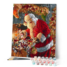 Charger l'image dans la galerie, peinture par numéros | Le Sourire du Père Noël | intermédiaire, Noël | FiguredArt