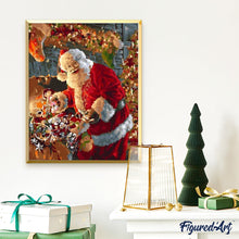 Charger l'image dans la galerie, peinture par numéros | Le Sourire du Père Noël | intermédiaire, Noël | FiguredArt