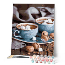 Charger l'image dans la galerie, peinture par numéros | Après-midi Café | cuisine, facile | FiguredArt