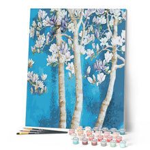 Charger l'image dans la galerie, peinture par numéros | Eclosion des Fleurs | fleurs, intermédiaire | FiguredArt
