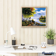 Charger l'image dans la galerie, peinture par numéros | Enfant à la Pêche | complexe, paysages | FiguredArt