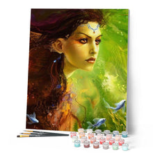 Charger l'image dans la galerie, peinture par numéros | La Fée du Lac | animaux, complexe, poissons, portrait | FiguredArt