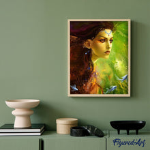 Charger l'image dans la galerie, peinture par numéros | La Fée du Lac | animaux, complexe, poissons, portrait | FiguredArt