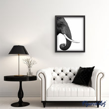 Charger l'image dans la galerie, peinture par numéros | Eléphant gris foncé | animaux, complexe, éléphants | FiguredArt