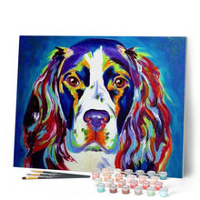 Charger l'image dans la galerie, peinture par numéros | Chien en Couleurs | animaux, chiens, complexe, Pop Art | FiguredArt