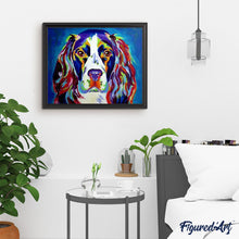 Charger l'image dans la galerie, peinture par numéros | Chien en Couleurs | animaux, chiens, complexe, Pop Art | FiguredArt