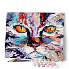 Charger l'image dans la galerie, peinture par numéros | Tête de Chat peint | animaux, chats, complexe | FiguredArt