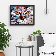 Charger l'image dans la galerie, peinture par numéros | Tête de Chat peint | animaux, chats, complexe | FiguredArt