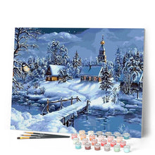 Charger l'image dans la galerie, peinture par numéros | Paysage d’Hiver | intermédiaire, paysages | FiguredArt