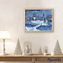 Charger l'image dans la galerie, peinture par numéros | Paysage d’Hiver | intermédiaire, paysages | FiguredArt