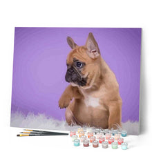 Charger l'image dans la galerie, peinture par numéros | Petit Chien levant la Patte | animaux, chiens, facile | FiguredArt
