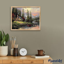 Charger l'image dans la galerie, peinture par numéros | Chalet de Montagne | complexe, paysages | FiguredArt