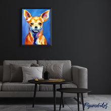 Charger l'image dans la galerie, peinture par numéros | Petit Chien joyeux | animaux, chiens, complexe | FiguredArt