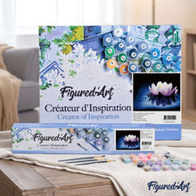 Charger l'image dans la galerie, peinture par numéros | Fleur de Lotus et Sérénité | facile, fleurs | FiguredArt