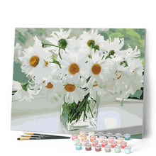 Charger l'image dans la galerie, peinture par numéros | Fleurs blanches et Gaité | facile, fleurs | FiguredArt