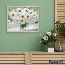 Charger l'image dans la galerie, peinture par numéros | Fleurs blanches et Gaité | facile, fleurs | FiguredArt