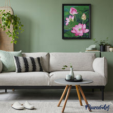 Charger l'image dans la galerie, peinture par numéros | Beauté des Lotus fleuris | facile, fleurs | FiguredArt