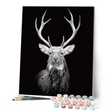 Charger l'image dans la galerie, peinture par numéros | Cerf majestueux | animaux, complexe, rennes et biches | FiguredArt