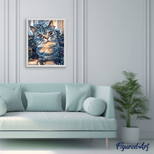 Charger l'image dans la galerie, peinture par numéros | Chat stylé | animaux, chats, intermédiaire | FiguredArt