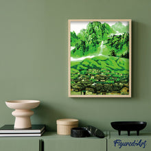 Charger l'image dans la galerie, peinture par numéros | Village et Forêt | complexe, paysages | FiguredArt