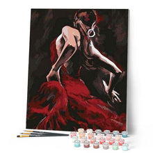 Charger l'image dans la galerie, peinture par numéros | Danseuse de Flamenco | danse, france, intermédiaire | FiguredArt