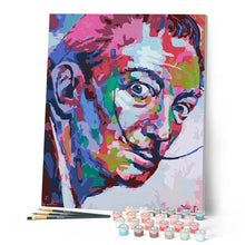 Charger l'image dans la galerie, peinture par numéros | Dali Autoportrait | complexe, Pop Art, portrait | FiguredArt