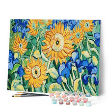 Charger l'image dans la galerie, peinture par numéros | Van Gogh Jardin de Tournesols | complexe, fleurs, reproduction, van gogh | FiguredArt