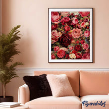 Charger l'image dans la galerie, peinture par numéros | Fleurs Romantiques | fleurs, france, intermédiaire | FiguredArt